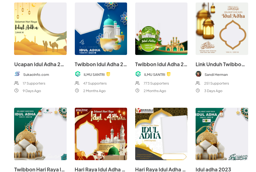 20 Link Twibbon Idul Adha 2023 Gratis Terbaru, Rayakan Lebaran Haji 1444 H Lewat Media Sosial