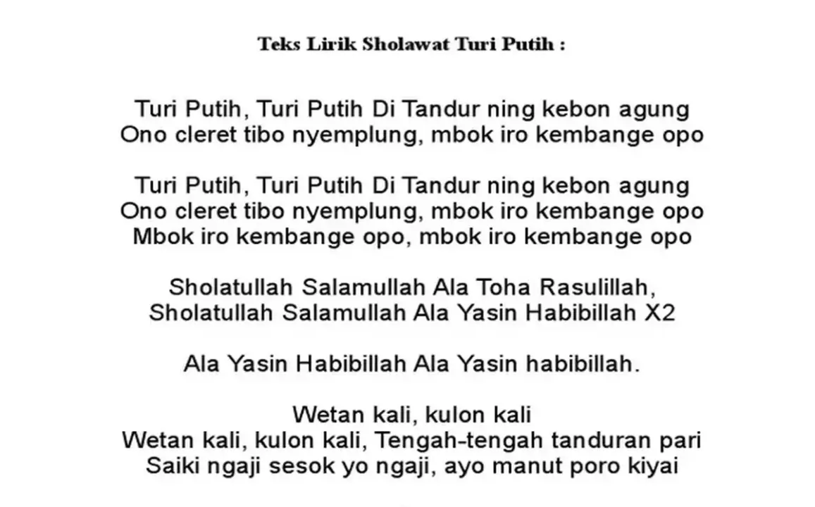 turi-putih-sholawat