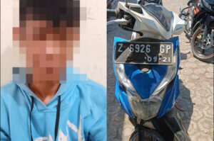 Pemuda Mabuk Tertangkap Basah Curi Motor, Tak Berkutik Saat Dikejar Massa dan Polisi di Cikajang Garut