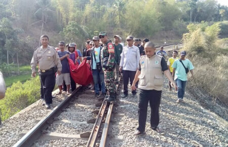 Junaedi Tewas Seketika Terseret Kerata Api di Kawasan Warung Bandrek Cibatu Garut