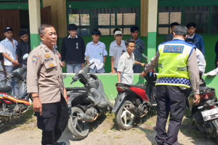 Operasi Knalpot Bising Terus Disisir Polres Garut Hingga Ke Lingkungan Sekolah, Ini Hasilnya