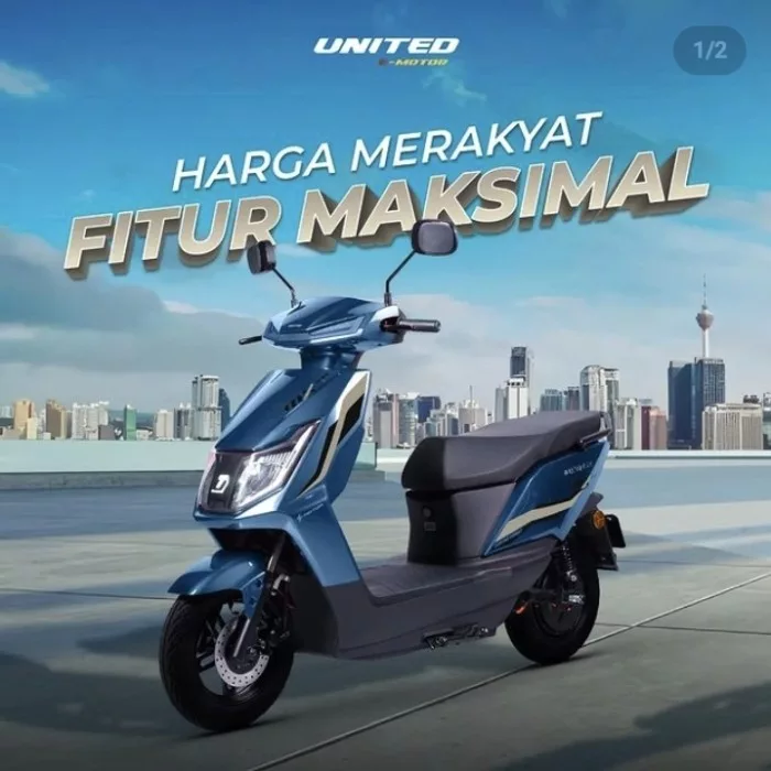 Cari Motor Listrik Multifungsi Harga Murah? Intip Spesifikasi United MX 1200 di Sini!