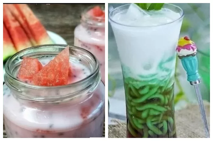Persaingan Nikmat Es Cendol Dawet vs Es Semangka Susu, Keduanya Cespleng Penghilang Dahaga