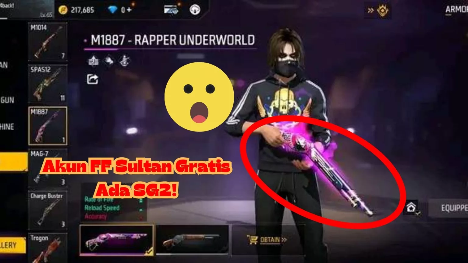 Update 10 Akun FF Sultan Terbaru April 2024 Gratis Skin SG2, Login Pakai Facebook dan Google