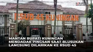 Saat Blusukan Sapa Warga Desa, Mantan Bupati Kuningan Pingsan RSUD Kuningan