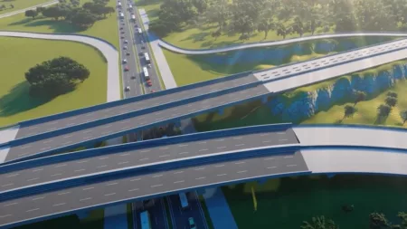 Ilustrasi Rencana Jalan Tol GETACI Gedebage Tasikmalaya Cilacap Elevated