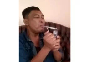 Ngaku Kebal Hukum, Abang Jago dari Lampung ini Asyik Isap Sabu Sengaja Direkam sampai Tersebar di Sosmed