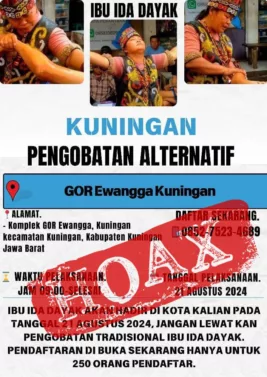 Pengobatan Alternatif Ida Dayak di Gor Ewangga Hoax Pengobatan Alternatif Ida Dayak di Gor Ewangga Hoax