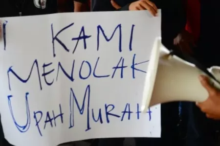Aksi Buruh di Bandung