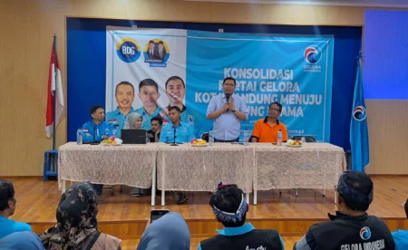Pasangan Farhan-Erwin Tak Hadir di Rapat Konsolidasi Tim Pemenangan Partai Gelora Kota Bandung, Ternyata ini Alasannya Konsolidasi Dukungan Partai Gelora pada Pasangan Muhammad Farhan-H. Erwin