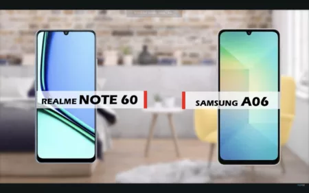 Perbandingan Samsung A06 4G vs Realme Note 60 4G: Awas Jangan Salah Pilih! Perbandingan Samsung A06 4G vs Realme Note 60 4G (Youtube/reviewFira)