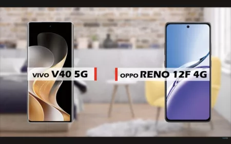 Perbandingan Lengkap Smartphone Vivo V40 5G vs Oppo Reno 12F 4G Perbandingan Vivo V40 5G vs Oppo Reno 12F 4G (Youtube/reviewFira)