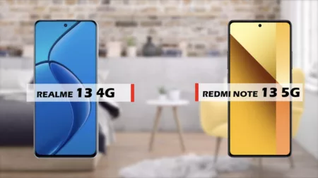 Realme 13 4G vs Redmi Note 13 5G: Perbandingan Spesifikasi dan Harga! Realme 13 4G vs Redmi Note 13 5G (Youtube/reviewFira)