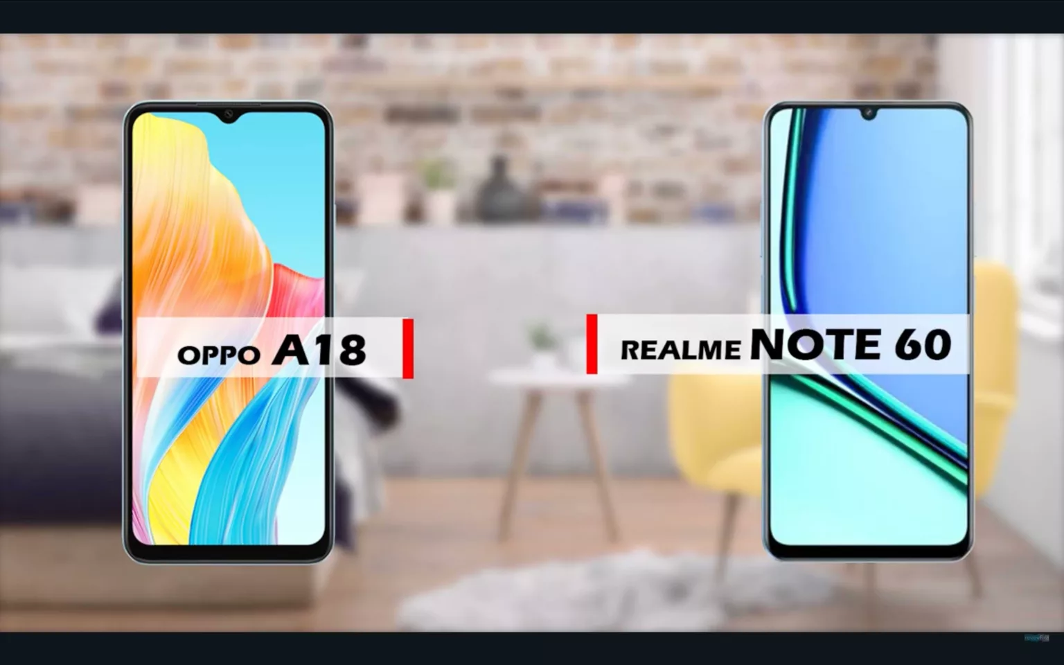 Perbandingan Spesifikasi Fitur Performa dan Harga Smartphone Oppo A18 vs Realme Note 60 (Youtube/reviewFira)