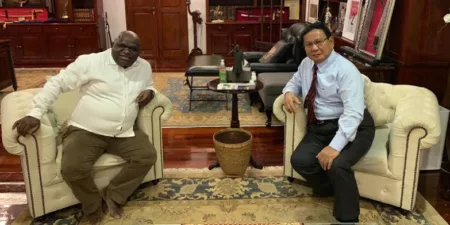 Pigai dan Sugiono Ikuti Prabowo, Komitmen Membangun dan Jaga Perdamaian Papua Natalius Pigai Bersama Prabowo Subianto