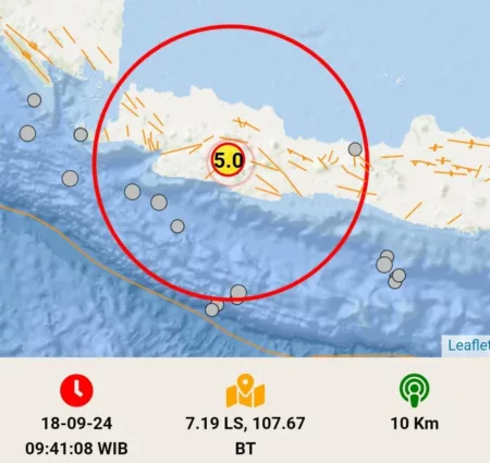 GEMPA DI BANDUNG PAGI INI BERPOTENSI TSUNAMI? GEMPA Di BANDUNG PAGI INI BERPOTENSI TSUNAMI? (laman resmi BMKG)