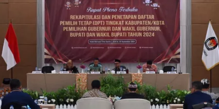 Jumlah DPT di Kabupaten Kuningan Tercatat Sebanyak 891.960 Pemilih Rapat Pleno Terbuka KPU Kabupaten Kuningan