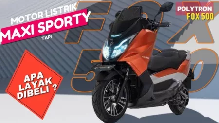 Review Lengkap Motor Listrik Polytron Fox 500, Super Canggih Bisa Jalan Tanpa Digas Loh! Potret sepeda mtoor listrik Polytron Fox 500