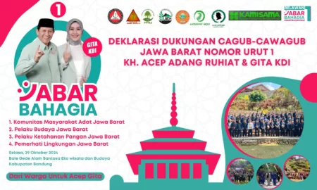 Masyarakat Adat, Pelaku Budaya, dan Ketahanan Pangan Akan Deklarasikan Dukungan untuk Paslon Acep Adang-Gita KDI Masyarakat Adat, Pelaku Budaya, dan Ketahanan Pangan Deklarasikan Dukungan untuk Paslon Acep Adang-Gita KDI