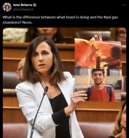Politisi Spanyol: Israel dan Nazi Tidak Ada Bedanya! belarra