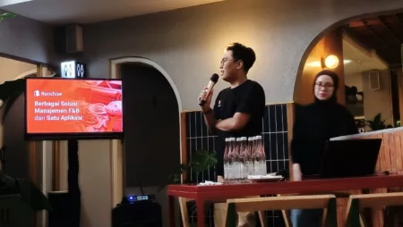 Runchise: Solusi Terintegrasi untuk Meningkatkan Operasional Bisnis Kuliner di Indonesia National Expansion Manager Runchise, Fai Anthonius, saat menjelaskan