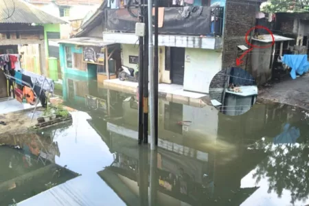 Anjing pun Dipaksa Beradaptasi Saat Banjir Melanda Kabupaten Bandung Banjir tahunan yang rutin melanda Dayeuhkolot, Kabupaten Bandung, setiap musim hujan memaksa masyarakat setempat untuk terus beradaptasi.