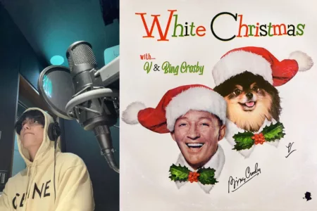 Kolaborasi Epik! V BTS dan Bing Crosby, Rilis Ulang Lagu ‘White Christmas’ Kolaborasi lagu (@thv , @bingcrosby)