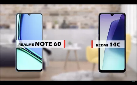 Perbandingan Realme Note 60 4G vs Redmi 14C 4G: Spesifikasi dan Harga Perbandingan Realme Note 60 4G vs Redmi 14C 4G (Youtube/reviewFira)