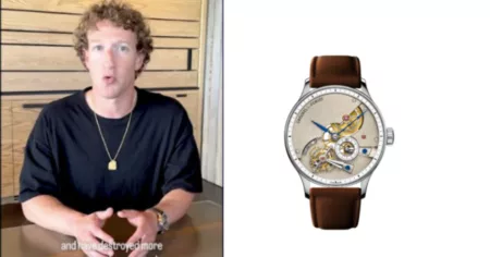 Bikin Salfok! Mark Zuckerberg Terlihat Pamer Jam Tangan Mewah Senilai 14M Greubel Forsey "Hand Made 1" senilai 14M yang Mark Zuckerberg kenakan
