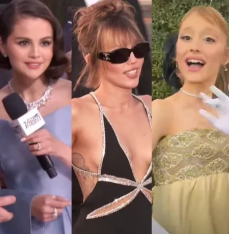 Golden Globes 2025! Trio Mantan Bintang Sitkom Legendaris Selena Gomez, Ariana Grande dan Miley Cyrus Reuni Golden Globes 2025 (sumber: X)