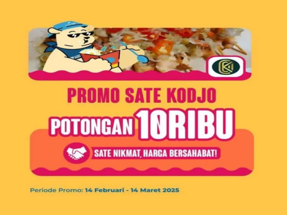 Nikmati Sate Kodjo Hemat dengan Potongan Harga dari bank bjb! sate-kodjo
