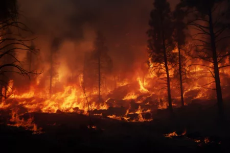 92 Kebakaran Melanda Purwakarta Selama Musim Kemarau Ilustrasi Kebakaran Hutan (Freepik)