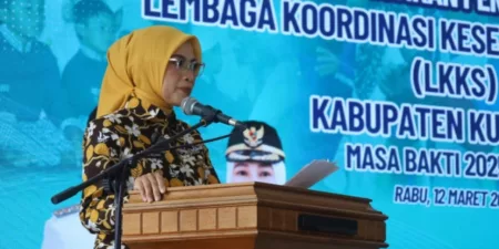 LKKS Kuningan Dilantik, Diharapkan Jadi Mitra Strategis Pemerintah Ketua LKKS Kabupaten Kuningan, Ela Helayati