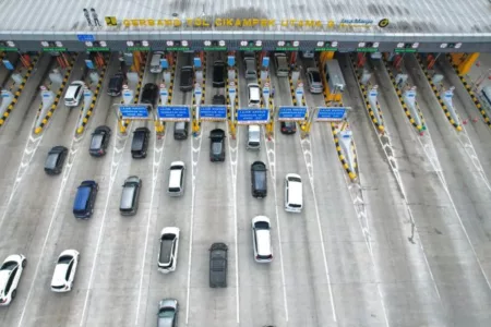 Jasamarga Beri Diskon Tol 20 Persen untuk Arus Mudik dan Balik Lebaran Ilustrasi Gerbang Tol