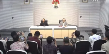 KPK Tetapkan Lima Tersangka Kasus Korupsi Penempatan Iklan Bank BJB Konfrensi Pers KPK Terkait Korupsi Penempatan Iklan Bank BJB