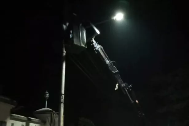 Lima Belas Titik PJU di Jalur Sangkanurip-Linggarjati Mulai Diperbaiki