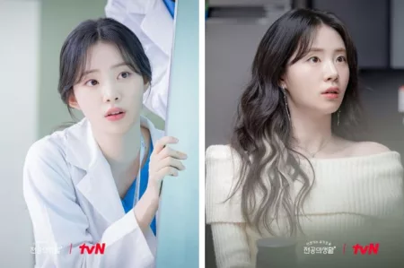 Shin Si Ah Menjadi Dokter yang Stylish di Resident Playbook Shin Si Ah dalam drama Korea Resident Playbook