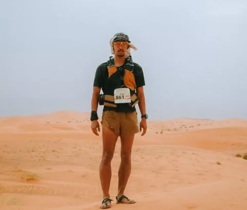Diego Yanuar Selesaikan Event Marathon des Sables di Maroko (@andienaisyah)