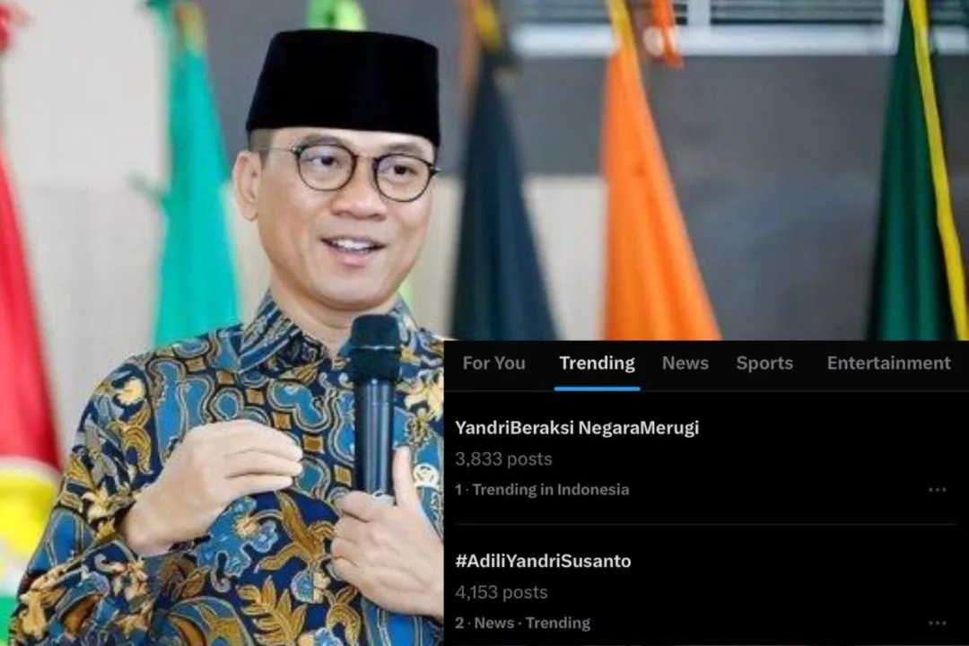 Tagar YandriBerasksiNegaraMerugi dan AdiliYandriSusanto, Trending di Media Sosial!