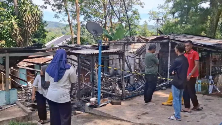 Lokasi Kebakaran Bengkel Motor di Purwakarta
