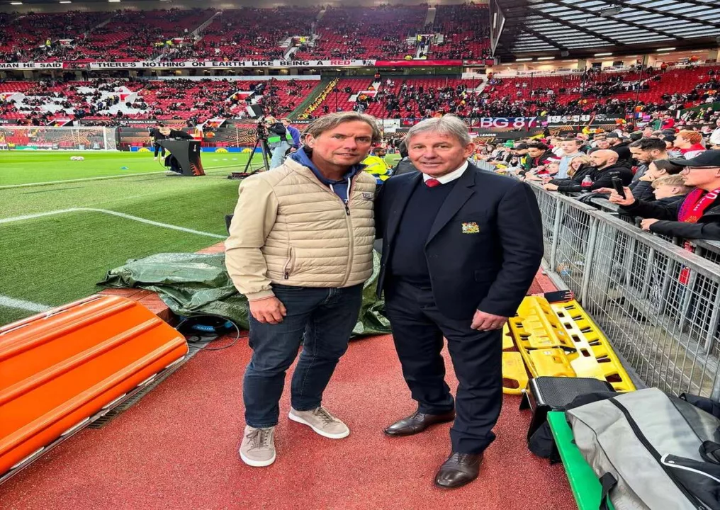 Alex Pastoor saksikan laga MU vs Lyon di Old Trafford