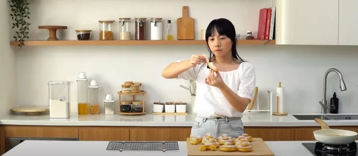 Luvita Ho bagikan resep Donat Labu Kuning