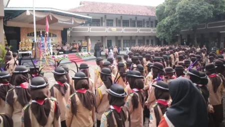 Aksi Penegak ke-XIII Satukan Pramuka se-Indonesia di Kabupaten Garut