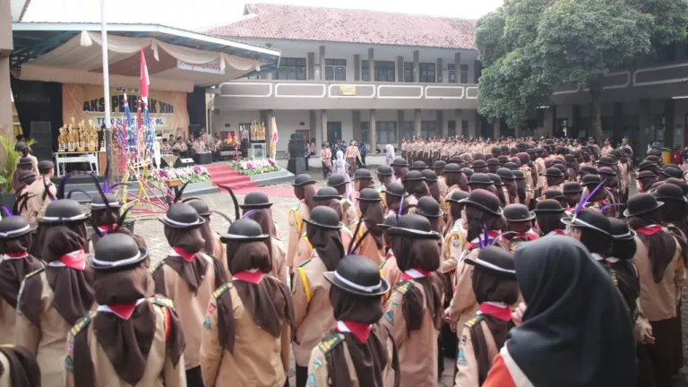 Aksi Penegak ke-XIII Satukan Pramuka se-Indonesia di Kabupaten Garut