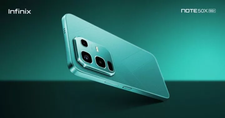 Desain tampilan dari Infinix NOTE 50X 5G+