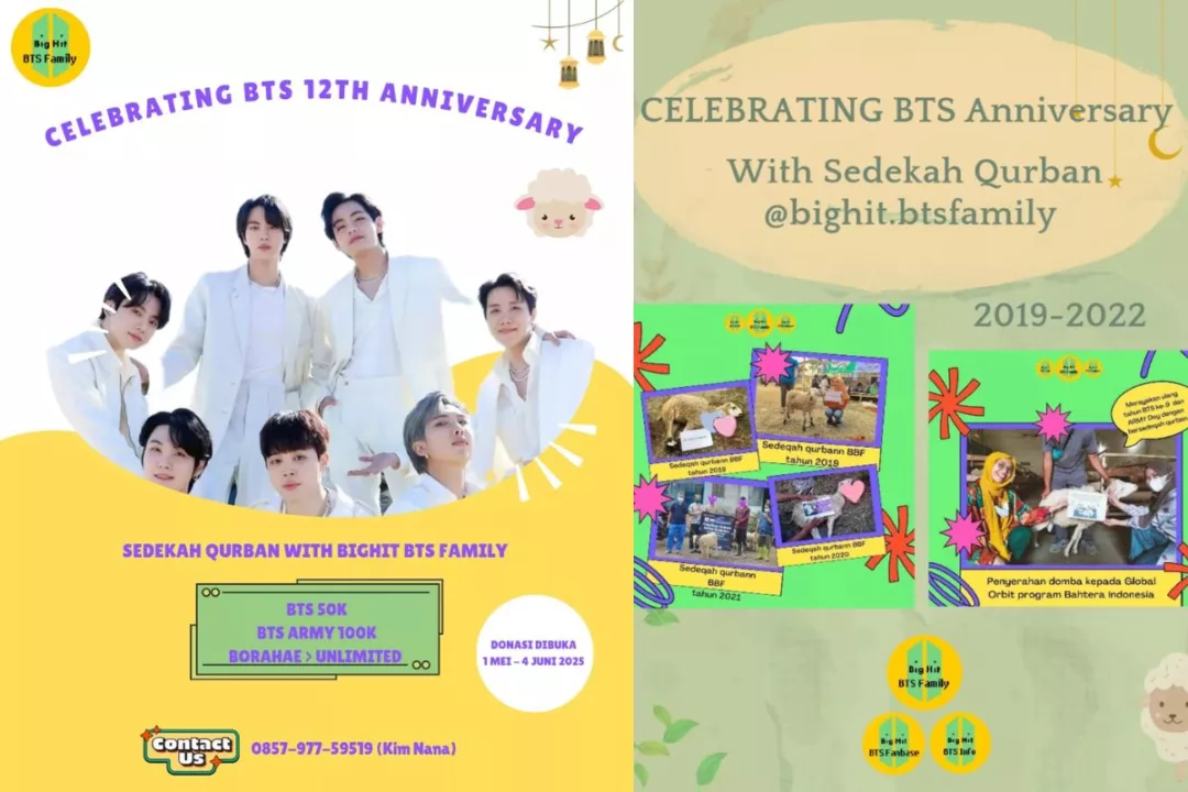 BigHit BTS Family Tak Pernah Absen, Ini Kiprah Sedekah Qurban Mereka Sejak 2019 (@bighit.btsfamily @bighit.btsinfo @bighit.btsfanbase)