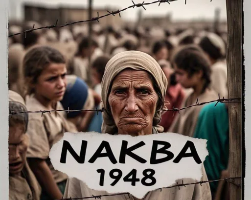 Ilustrasi Nakba di Palestina 1948