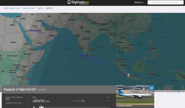 Lacak Penerbangan Haji 2025 Secara Realtime