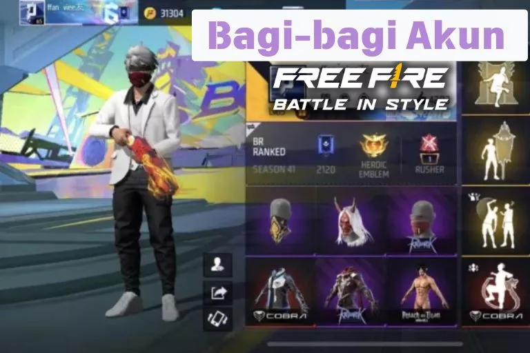 Login sekarang! 20 akun FF sultan gratis aktif untuk hari ini 3 Mei 2025