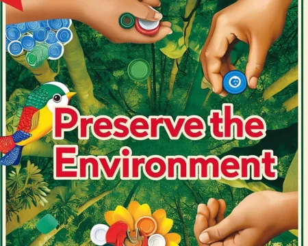 Selamatkan Bumi: GGP dan 4GoodThings Ajak Masyarakat Ubah Tutup Botol Jadi Karya Bermakna Ilustrasi mendukung gerakan keberlanjutan Lingkungan lewat kolaborasi inspiratif bersama komunitas kreatif